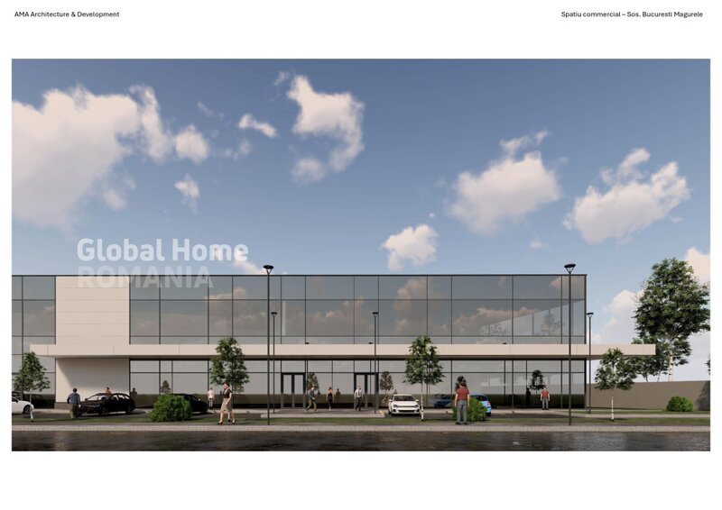 Magurele, proiect comercial, teren intravilan 4.493 mp, dubla deschidere,